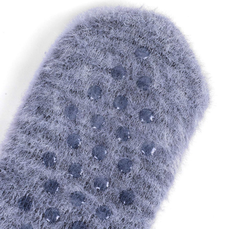 Jeasona Cat Gifts for Women Cat Fuzzy Slipper Socks With Grippers Warm Cozy - Image 4